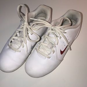 Nike sideline white cheer shoes
